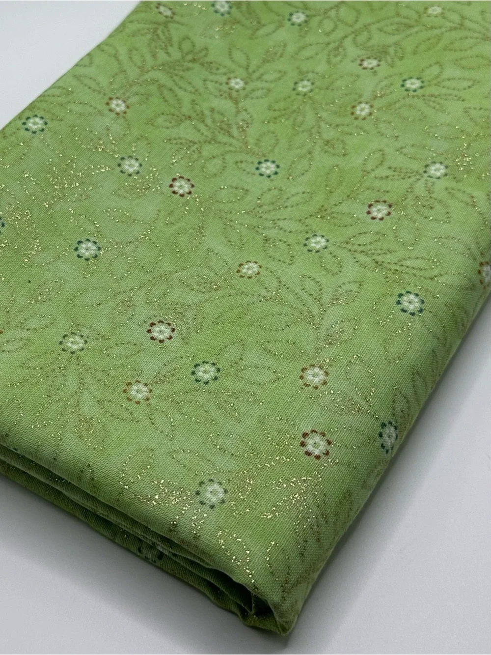 Keepsake Calico Gold Gilded Fabric by Joann